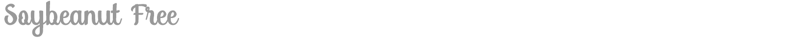 Soybeanut font preview